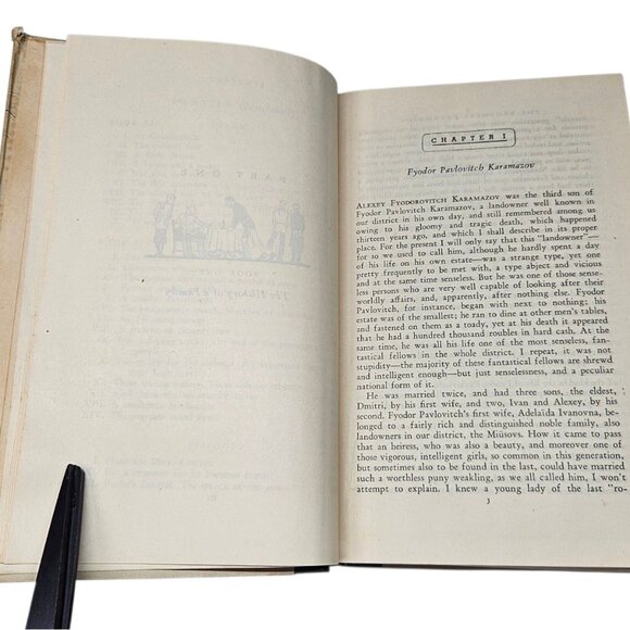 The Brothers Karamazov 1943 w/ Slipcase Dostoyevsky Illustrated Modern Library - Picture 15 of 16